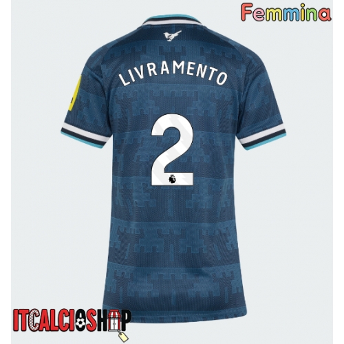 Newcastle United Tino Livramento #2 Seconda Maglia Femmina 2026-27 Manica Corta